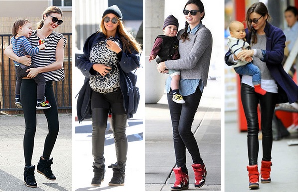 子育て中の女性向けのインヒールスニーカーのコーデ＆着こなし画像集